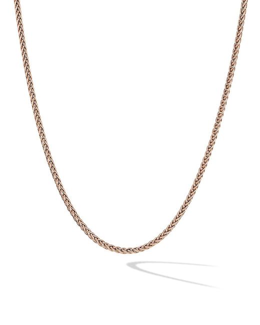 David Yurman Wheat Chain Necklace 18K