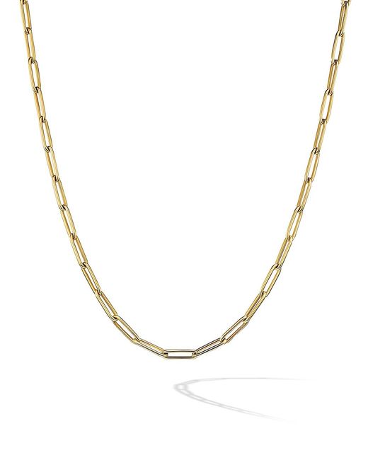 David Yurman Chain Link Necklace 18K Yellow