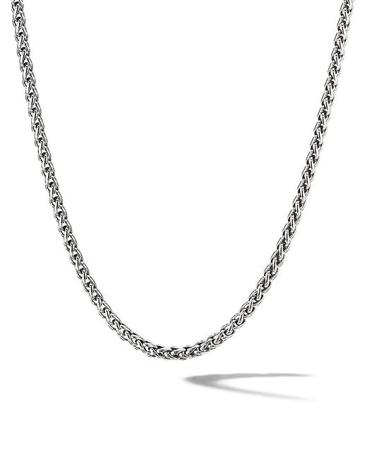 David Yurman Wheat Chain Necklace Sterling