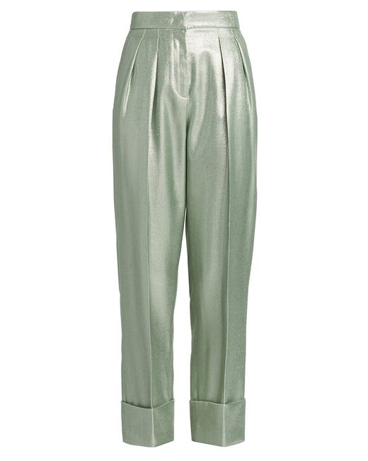 Giorgio Armani Metallic Pleated Trousers