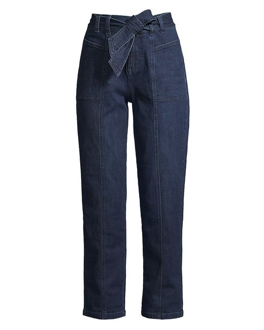 Nic+Zoe Belted Straight-Leg Jeans