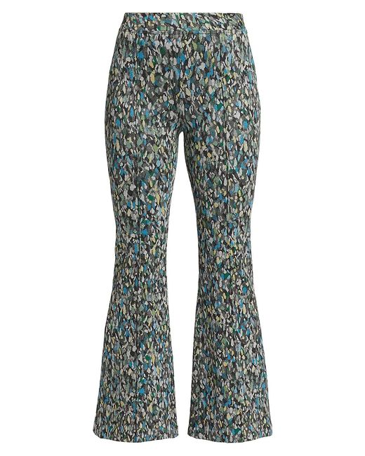 Rosetta Getty Dotted Flared Pull-On Pants