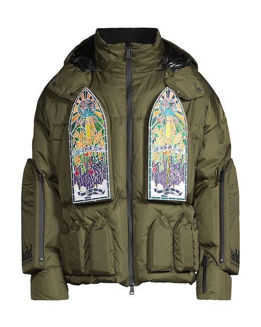 WHO Decides WAR x Add Skiwear Hooded Down Bomber Jacket