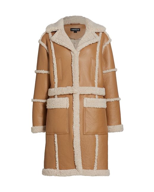 LaMarque Mariane Faux-Shearling Trimmed Coat