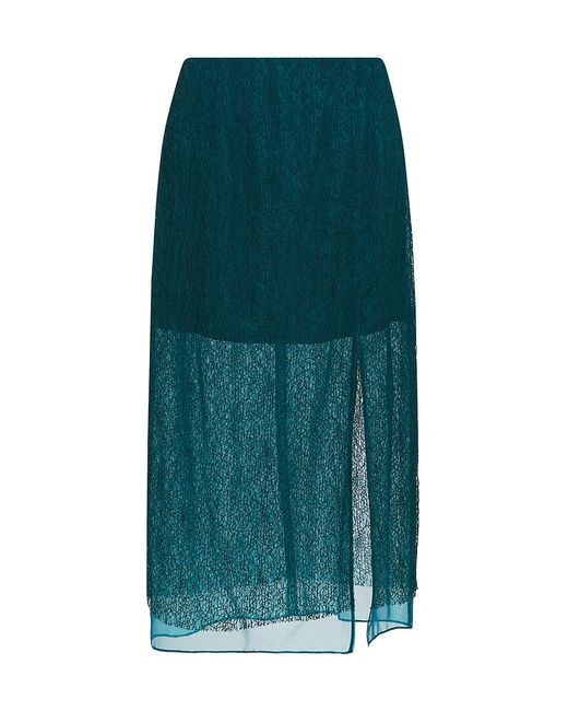 Jason Wu Geometric Cotton-Blend Layered Midi-Skirt