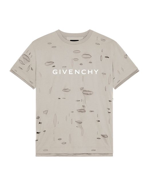 Givenchy Oversized T-Shirt With Destroyed Effect