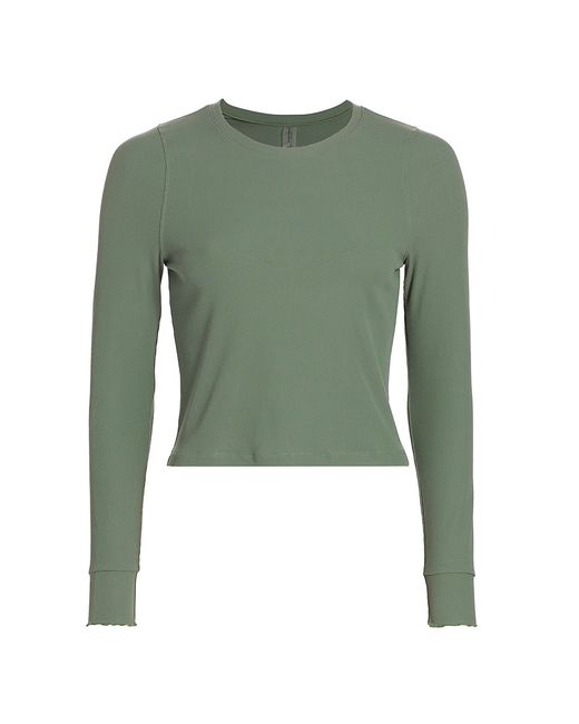 Outdoor Voices Superform Rib-Knit Long-Sleeve Top