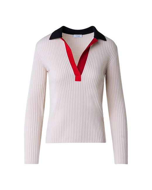 Akris Punto Colorblocked Virgin Pullover Sweater