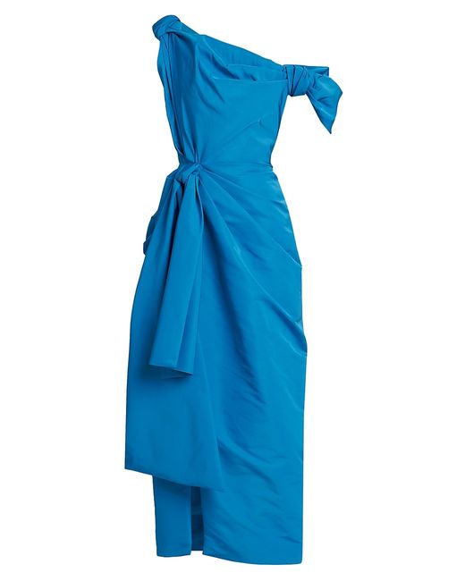 Alexander McQueen Knotted Asymmetric Midi-Dress