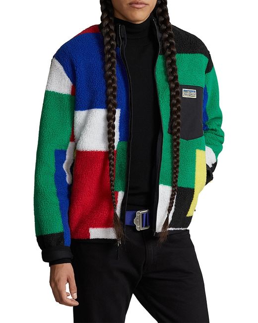 Polo Ralph Lauren Hi Pile Colorblocked Jacket