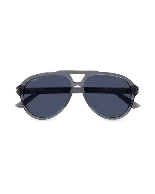Gucci GG Line Pilot Recycled Acetate Sunglasses