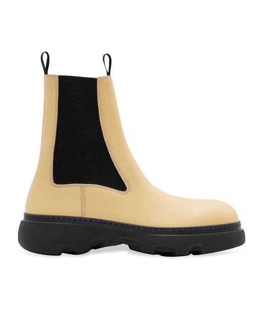Burberry Creeper Leather Chelsea Boots