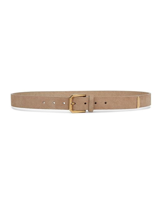 Brunello Cucinelli Reversed Belt With Square Buckle And Tip