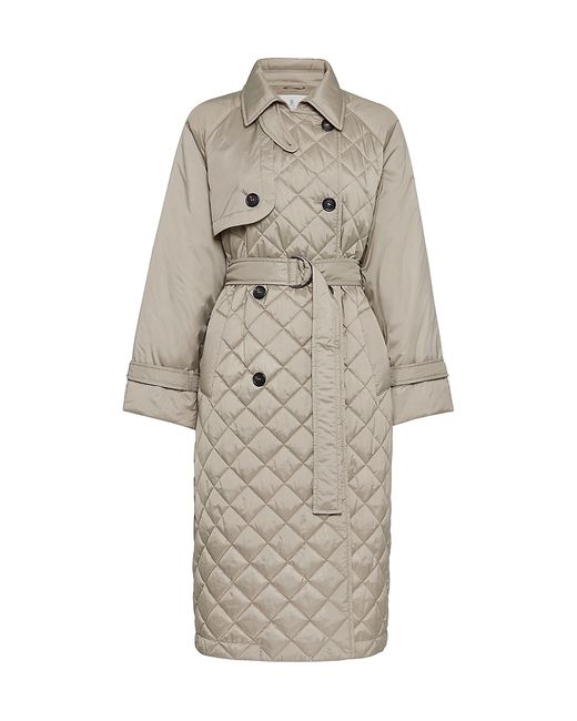 Brunello Cucinelli Water Resistant Quilted Trench Coat