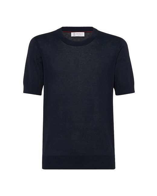 Brunello Cucinelli And Silk Lightweight Knit T-Shirt