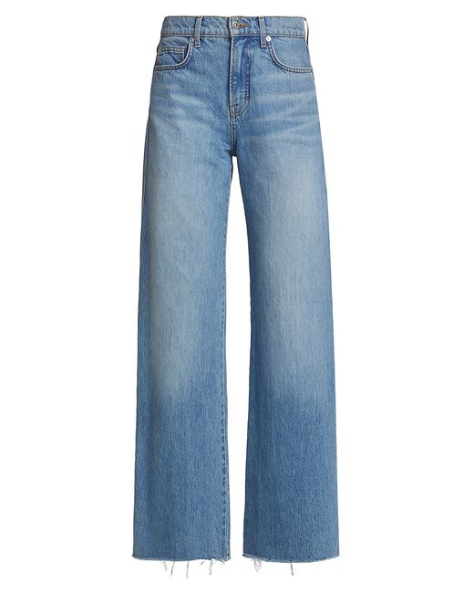 Veronica Beard Taylor High-Rise Wide-Leg Jeans