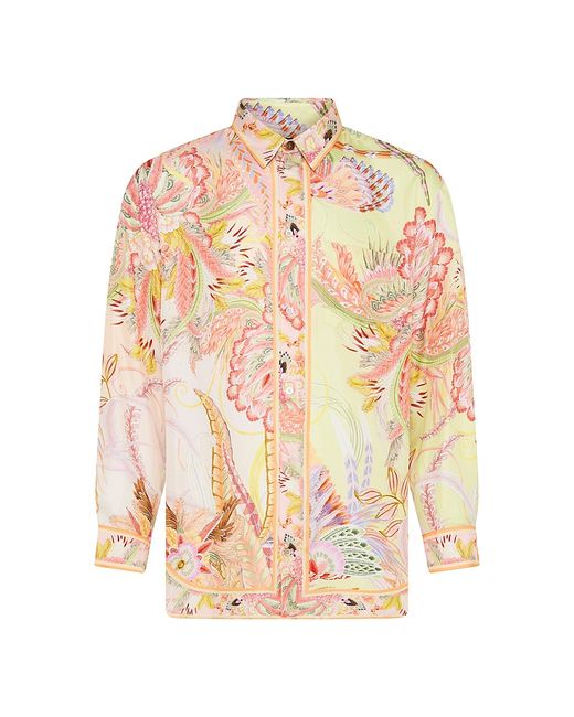 Hotel Franks By Camilla Abstract Silk Oversized Shirt