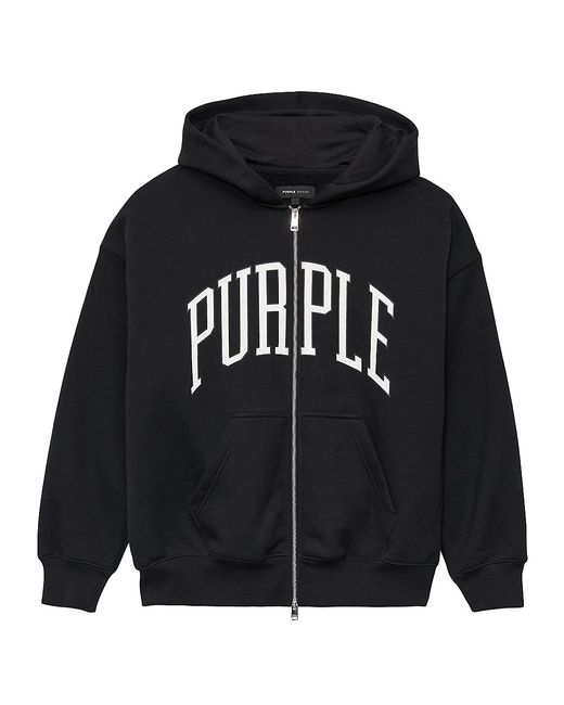 Purple Brand Logo Fleece Oversized Hoodie