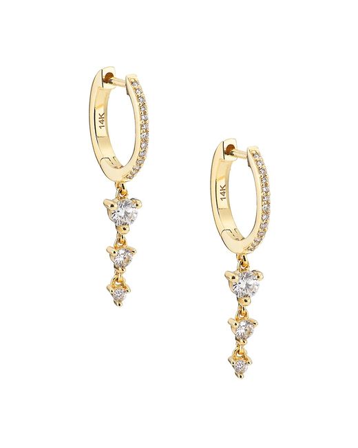 Saks Fifth Avenue Collection 14K 0.30 TCW Diamond Drop Earrings