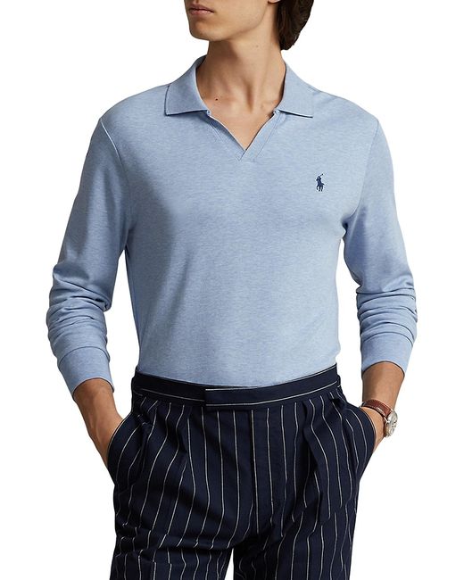 Polo Ralph Lauren Interlock Cotton Long-Sleeve Polo Shirt