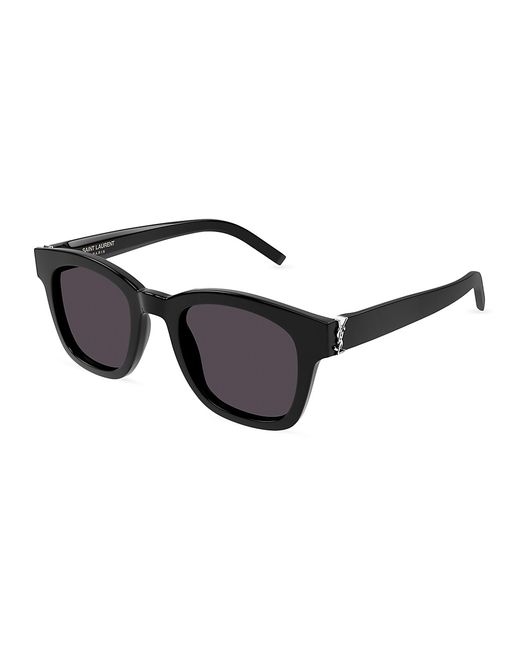 Saint Laurent Monogram Hinge 49MM Square Sunglasses