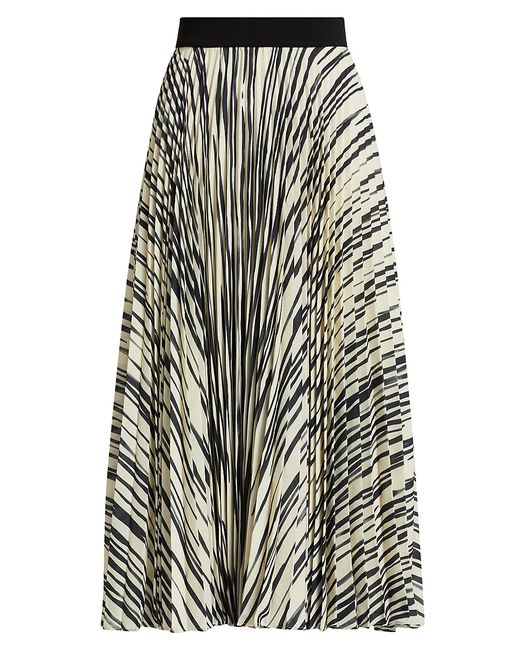 Proenza Schouler Pleated Striped Midi-Skirt