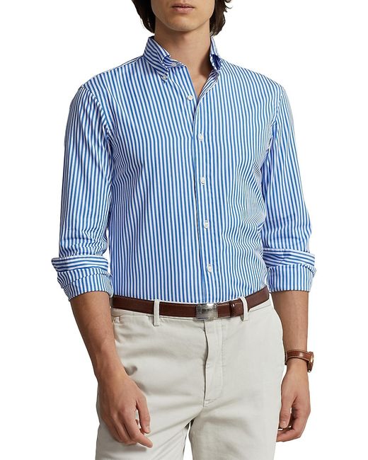 Polo Ralph Lauren Striped Long-Sleeve Button-Down Sport Shirt