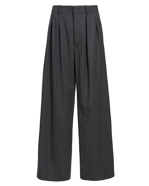 Wardrobe.Nyc Flannel Wool Low-Rise Trousers