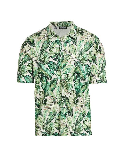 Saks Fifth Avenue Slim-Fit Safari Leaf Polo Shirt