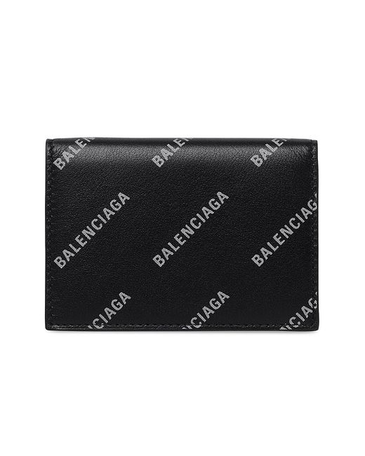 Balenciaga Cash Mini Wallet With Reflective Allover Logo
