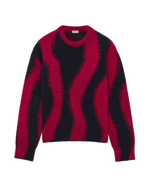 Loewe Colorblocked Wool-Blend Sweater