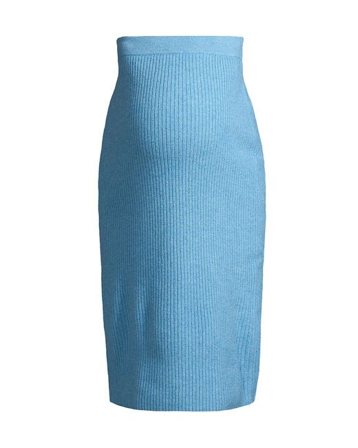 Emilia George Frankie Blend Knit Maternity Midi-Skirt