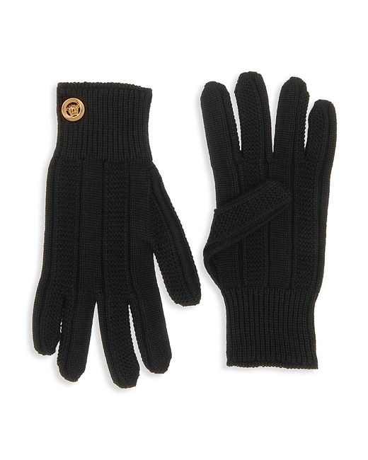 Versace Flat-Rib Gloves