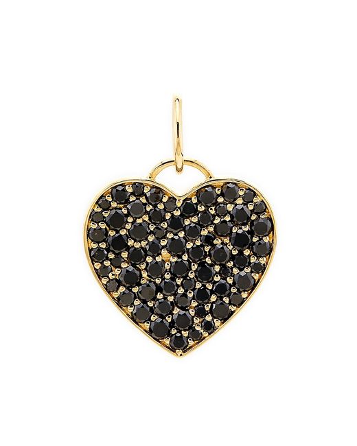Saks Fifth Avenue Collection 14K Black Diamond Heart Pendant
