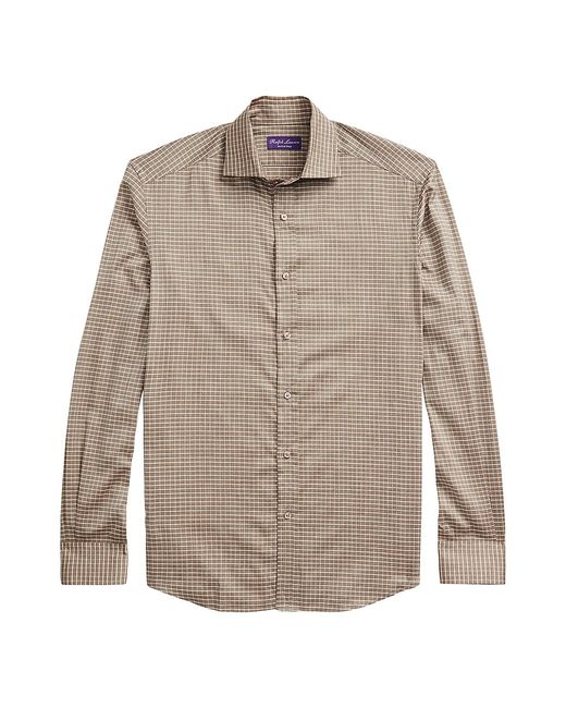 Ralph Lauren Purple Label Plaid Long-Sleeve Shirt