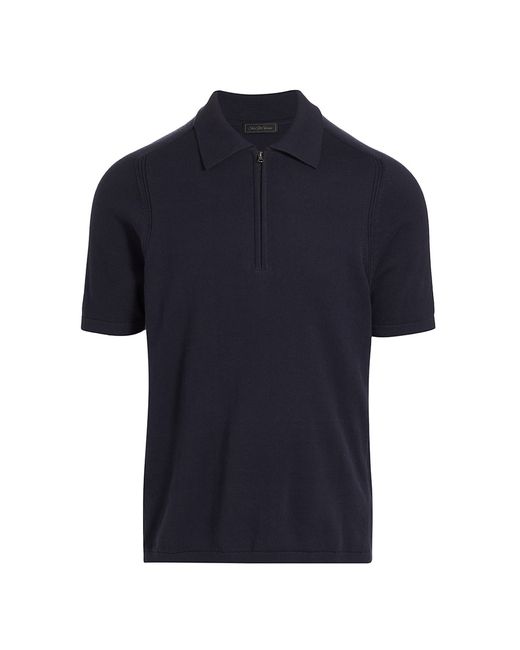 Saks Fifth Avenue COLLECTION Ribbed Zip Polo Shirt