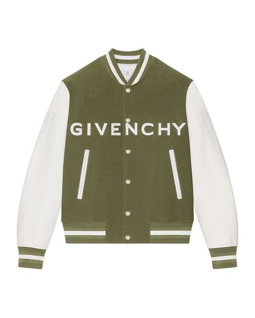Givenchy Varsity Jacket Wool And Leather