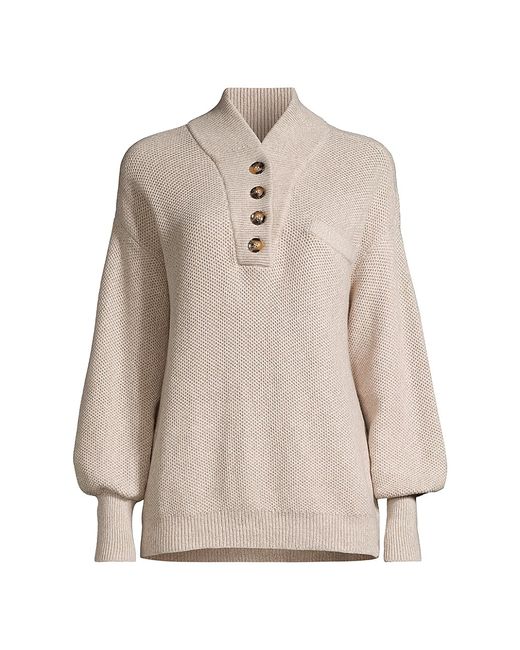 Lunya Cotton-Blend Henley Sweater