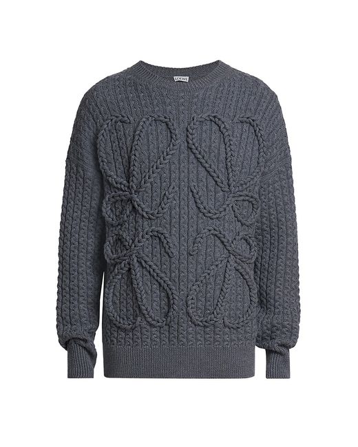 Loewe Cable-Knit Wool Sweater