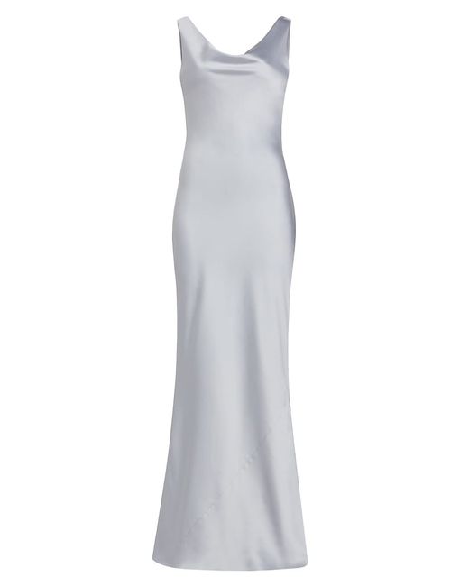Norma Kamali Cowlneck Sleeveless Gown