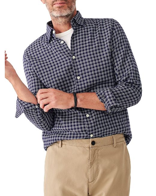 Faherty Brand Reserve Plaid Button-Front Shirt