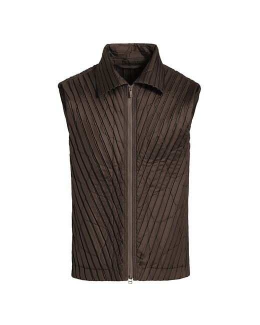 Homme Pliss Issey Miyake Padded Pleats Quilted Vest