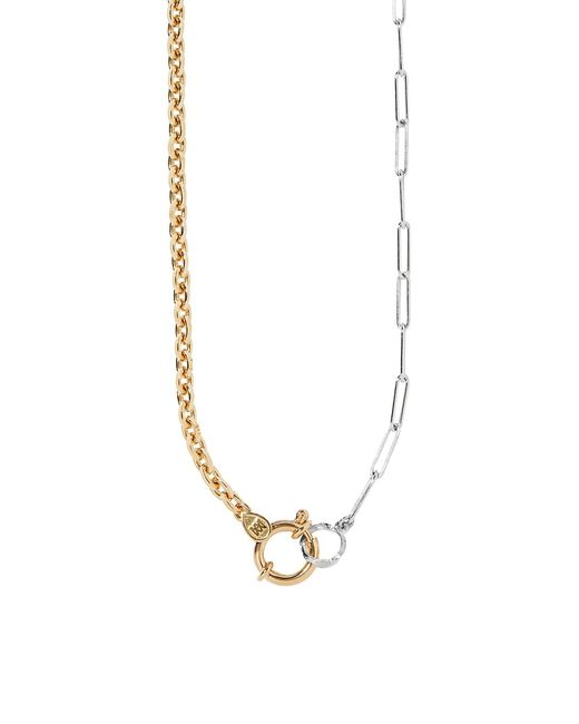 Milamore Duo Chain 18K White Necklace
