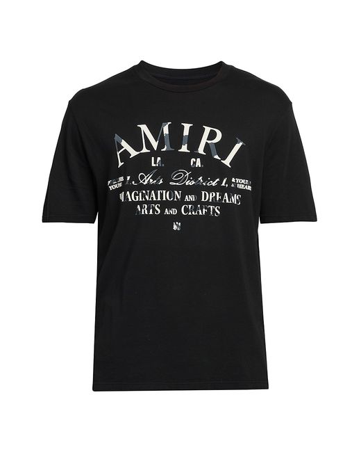 Amiri Distressed Arts District Crewneck T-Shirt