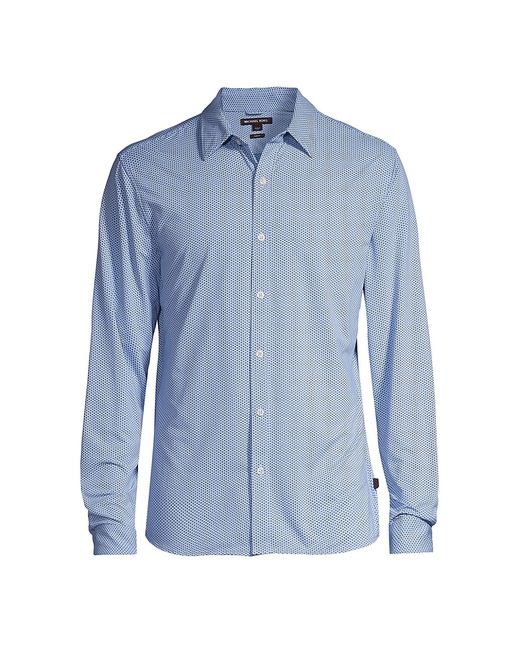 Michael Kors Stretch Button-Front Slim-Fit Shirt