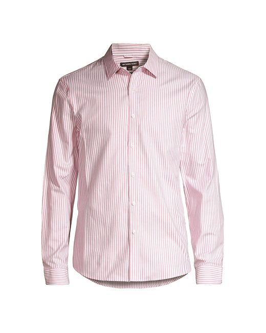 Michael Kors Pinstriped Button-Front Oxford Shirt