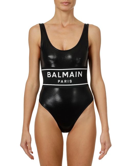 Balmain Logo One-Piece Swimsuit