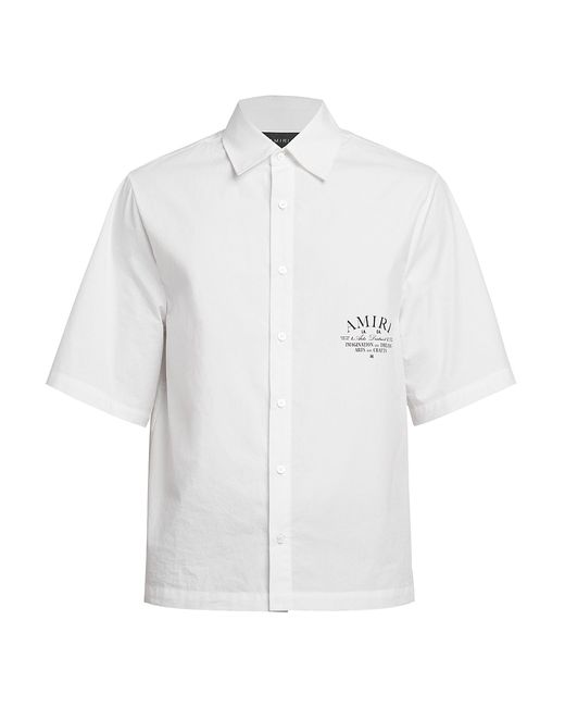 Amiri Arts District Poplin Short-Sleeve Shirt
