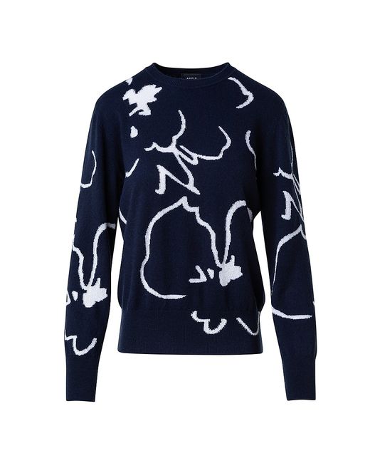 Akris Floral Intarsia-Knit Sweater