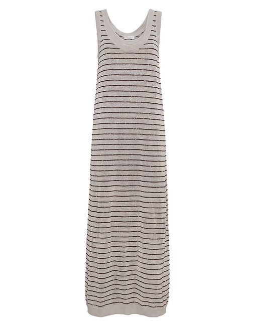 Brunello Cucinelli Dazzling Stripes Knit Dress